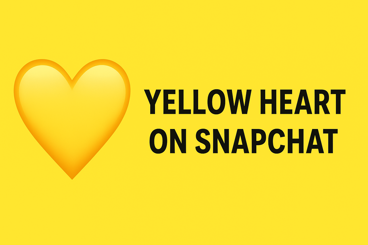 yellow heart on snapchat