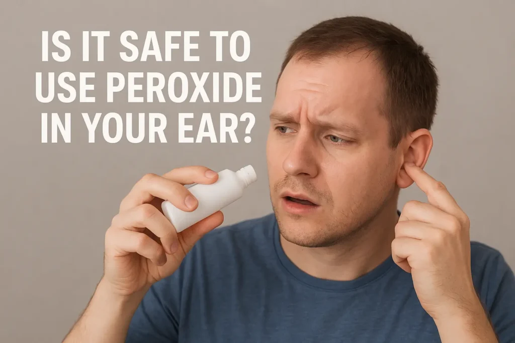 is it safe to use peroxide in your ear