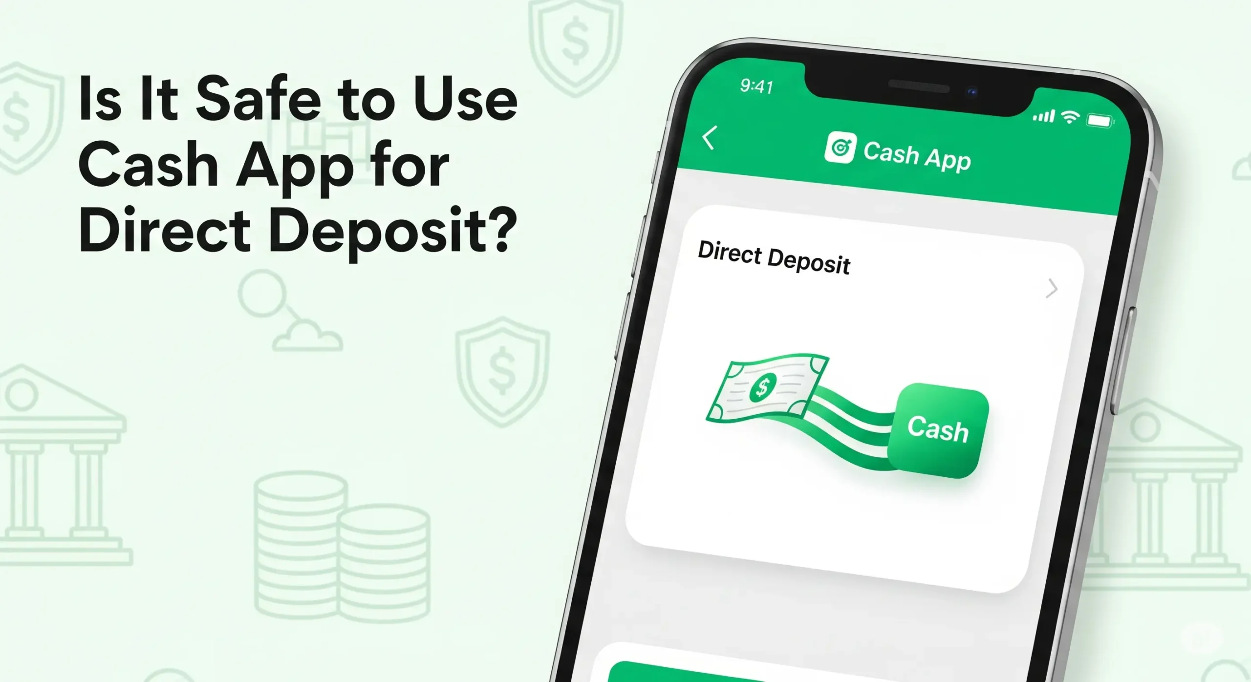 is it safe to use cash app for direct deposit