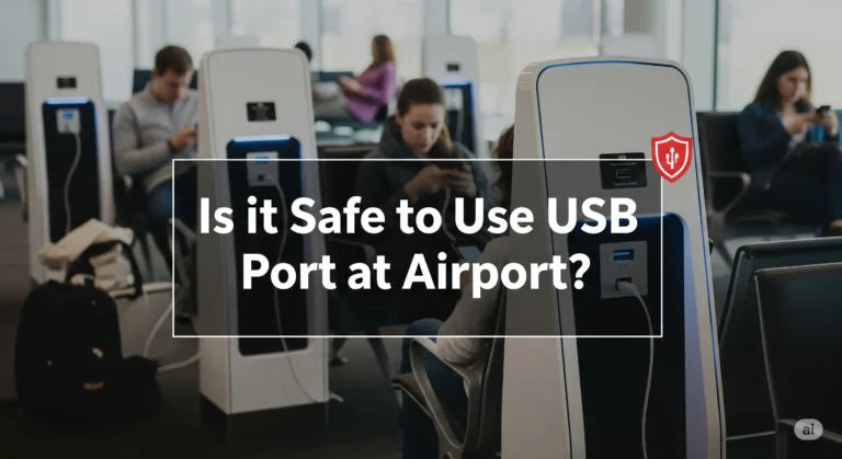 Is it safe to use USB port at airport